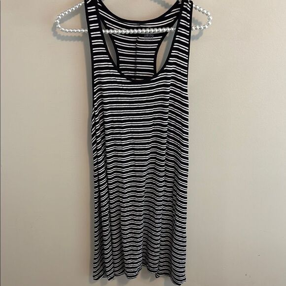 SO size xl Striped Black and White swing dress - Picture 1 of 3